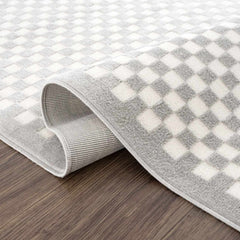 Gaiwan Cream Gray Washable Area Rug - Ornate Home