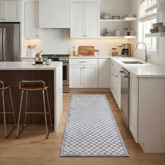 Gaiwan Cream Gray Washable Area Rug - Ornate Home