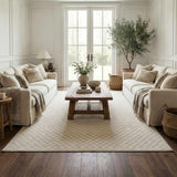 Gaiwan Cream Washable Area Rug - Ornate Home