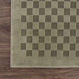Gaiwan Olive Green Washable Area Rug - Ornate Home
