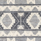 Gakona High-Low Cream&Blue Wool Rug - Clearance - Ornate Home