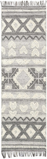 Gakona High-Low Cream&Charcoal Wool Rug - Clearance - Ornate Home