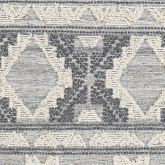 Gakona High-Low Cream&Charcoal Wool Rug - Clearance - Ornate Home