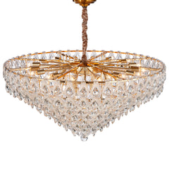 Gala Gold 28-Light Round LED Chandelier - Ornate Home