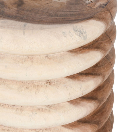 Gala Natural Round End Table - Ornate Home