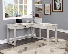 Galarga Antique White Lift-top Corner Desk - Ornate Home