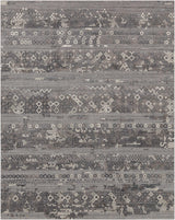 Galchutt Embossed Gray Premium Viscose&Wool Rug - Clearance - Ornate Home