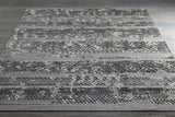 Galchutt Embossed Gray Premium Viscose&Wool Rug - Clearance - Ornate Home