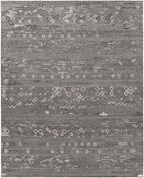 Galchutt Embossed Gray Premium Viscose&Wool Rug - Clearance - Ornate Home