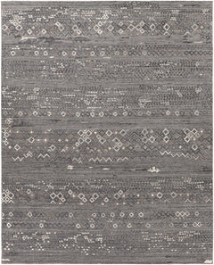 Galchutt Embossed Gray Premium Viscose&Wool Rug - Clearance - Ornate Home