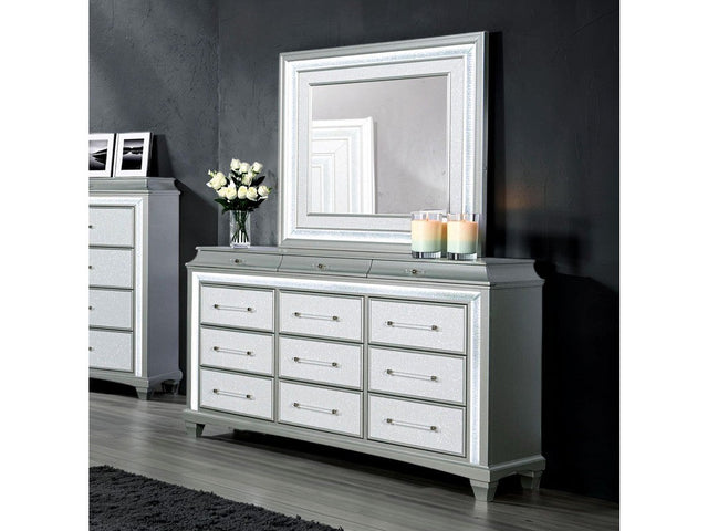 Galea Gray Dresser w/ LED - Ornate Home