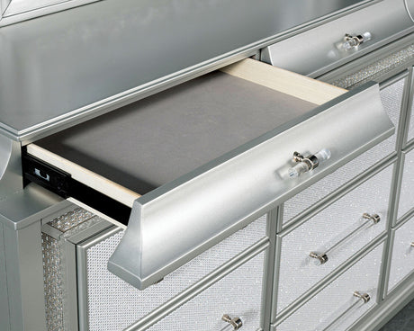 Galea Gray Dresser w/ LED - Ornate Home