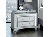 Galea Gray Nightstand w/ LED - Ornate Home
