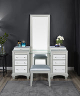 Galea Gray Vanity w/ Stool - Ornate Home