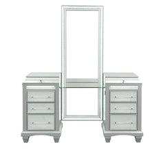Galea Gray Vanity w/ Stool - Ornate Home