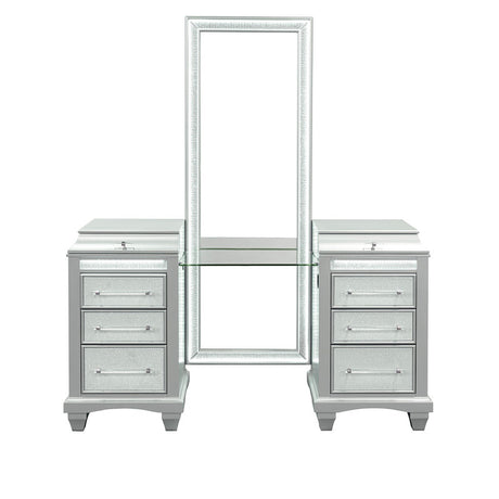 Galea Gray Vanity w/ Stool - Ornate Home