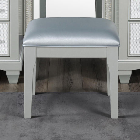 Galea Gray Vanity w/ Stool - Ornate Home