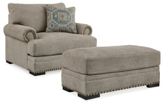 Galemore Oversized Chair and Ottoman - Ornate Home