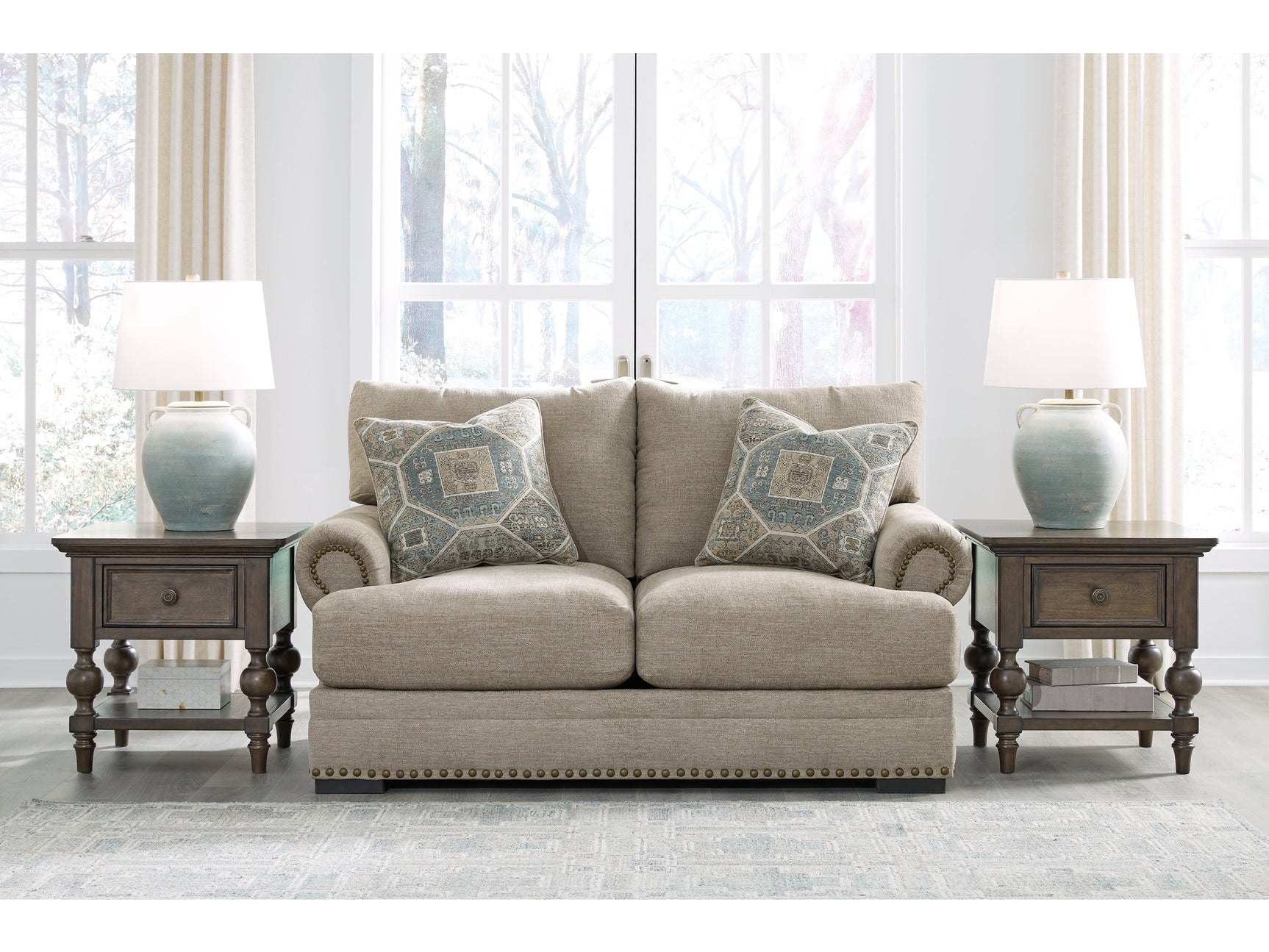 Galemore Quarry Loveseat - Ornate Home