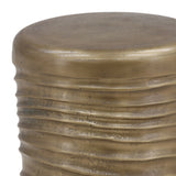 Galen Antique Brass Side Table - Ornate Home