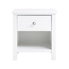 Galen White 1-Drawer Nightstand - Ornate Home