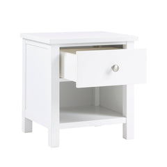 Galen White 1-Drawer Nightstand - Ornate Home
