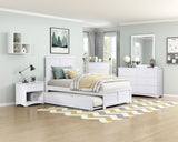 Galen White 1-Drawer Nightstand - Ornate Home