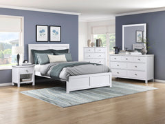 Galen White 1-Drawer Nightstand - Ornate Home