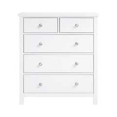 Galen White 5-Drawer Chest - Ornate Home