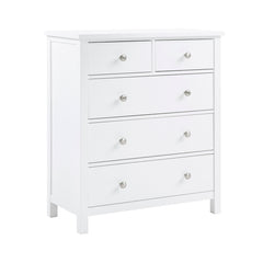 Galen White 5-Drawer Chest - Ornate Home