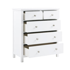 Galen White 5-Drawer Chest - Ornate Home