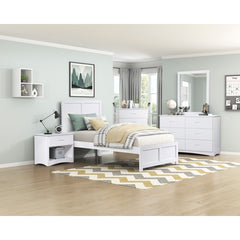 Galen White 5-Drawer Chest - Ornate Home