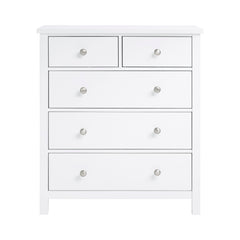 Galen White 5-Drawer Chest - Ornate Home