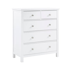 Galen White 5-Drawer Chest - Ornate Home