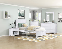 Galen White 5-Drawer Chest - Ornate Home