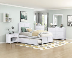 Galen White 5-Drawer Chest - Ornate Home