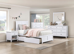 Galen White 5-Drawer Chest - Ornate Home