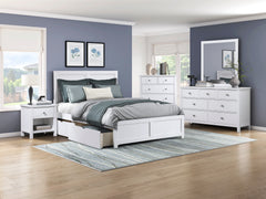 Galen White 5-Drawer Chest - Ornate Home