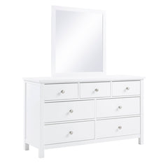 Galen White 7-Drawer Dresser - Ornate Home