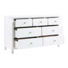Galen White 7-Drawer Dresser - Ornate Home