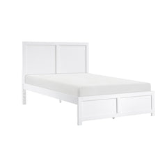 Galen White Full Platform Bed - Ornate Home