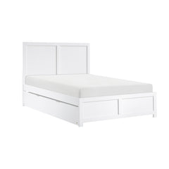 Galen White Full Platform Bed - Ornate Home