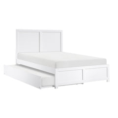 Galen White Full Platform Bed - Ornate Home