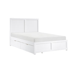 Galen White Full Platform Bed - Ornate Home