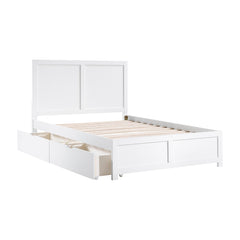 Galen White Full Platform Bed - Ornate Home