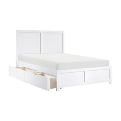 Galen White Full Platform Bed - Ornate Home