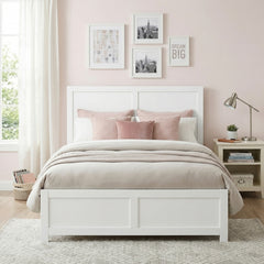 Galen White Full Platform Bed - Ornate Home