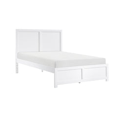 Galen White Full Platform Bed - Ornate Home