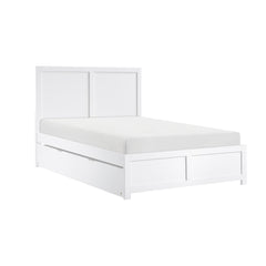 Galen White Full Platform Bed - Ornate Home