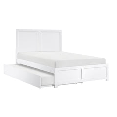Galen White Full Platform Bed - Ornate Home